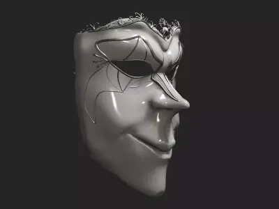 Boris Brejcha Venetian Carnival Mask  Realistic 3D print  3D model