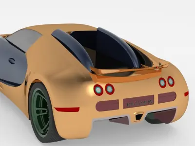Bugatti Veyron 3D Mode 3D model