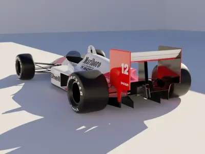 F1 Car Mclaren MP4 3D model