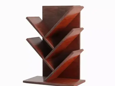 Small Bookshelf 02 Low-poly 3D model