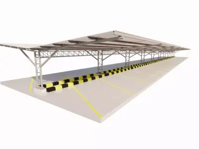 Parking-Parking Lot  3D model