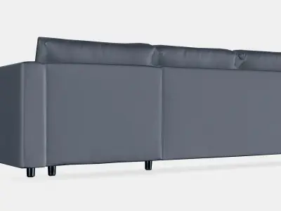 VIMLE 3seat sofa with chaise longue Low-poly 3D model
