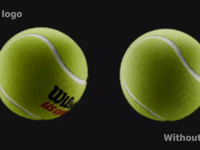 Tennis ball 3D model