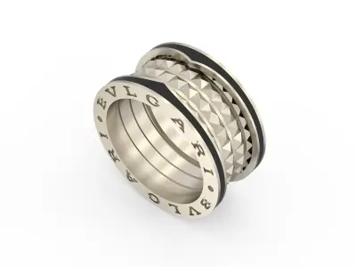  Bvlgari Ring 3D print model E 08 3D print model