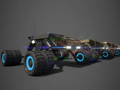 Rover One Low-poly 3D model