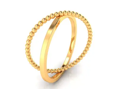 Ring M169 The luxury female abstract ring wedding 3D print model