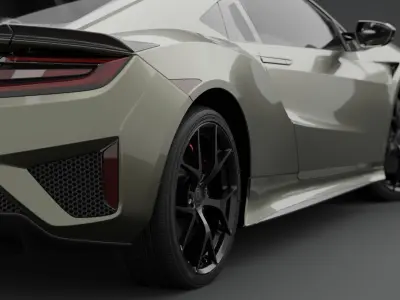 honda acura nsx Low-poly 3D model