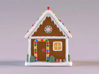 Gingerbread House 3D model