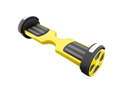 3D Hoverboard scooter icon 3D model