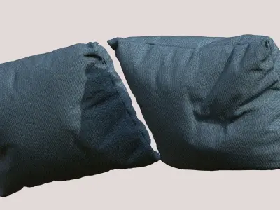 2 Pillow Set Pack 3D model