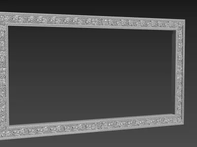 Frame picture mirror religion 3D model