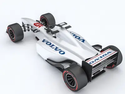 3D Formula 1 car model 10 Low-poly 3D model