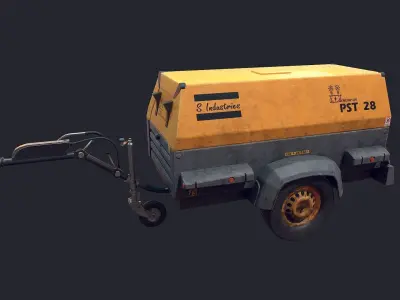 Mobile Generator Low-poly 3D model
