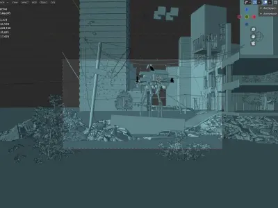 Walking house  Post apocalyptic Free 3D model