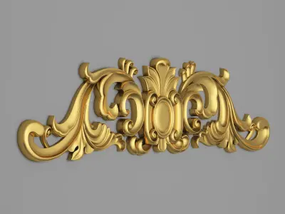 Classic Carved 017 3D model