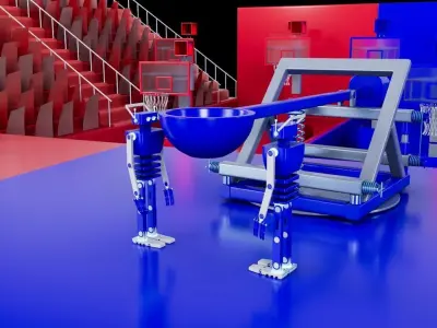 basketball court 3D model