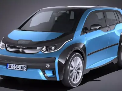 Generic Electric Car 2017 3D model