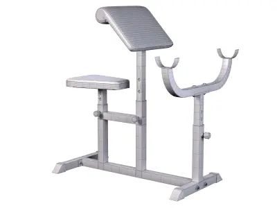 Weight Curl Bench 3D model