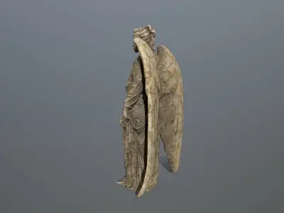 Angel Statue 5 Low-poly 3D model