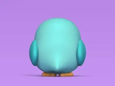 Scared Bird 3D print model