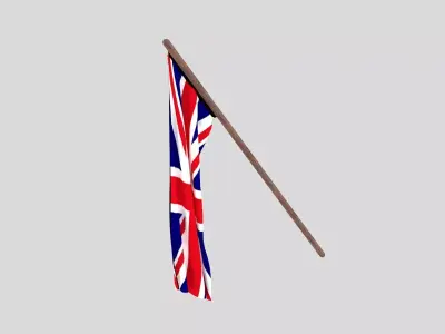 Flag - Hanging Free 3D model