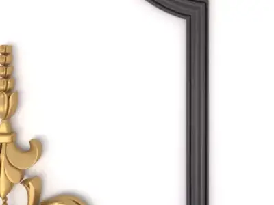 ornament wall panel 001 3D model