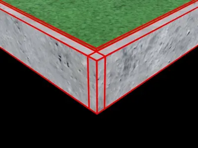 Football Soccer Stadium Field Low-poly 3D model