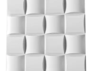 Salon Furniture Warehouse decor 3d wall panels set 8 in one 3D model