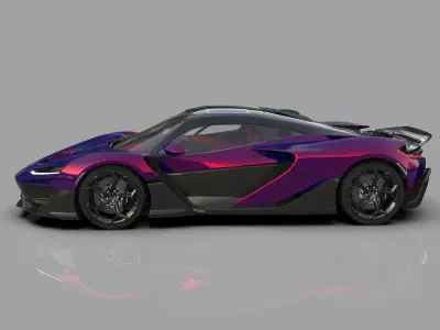 McLaren W1 2025 HQ interior  3D model