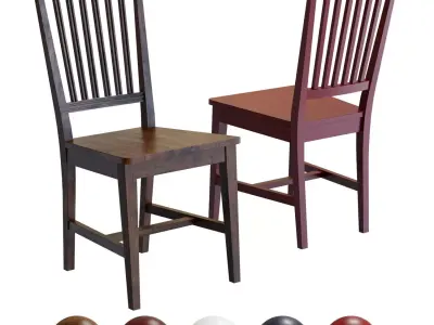 Crate and Barrel Village Dining Chair 3D model