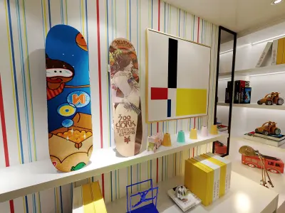 Modern Tatami bedroom 3D model