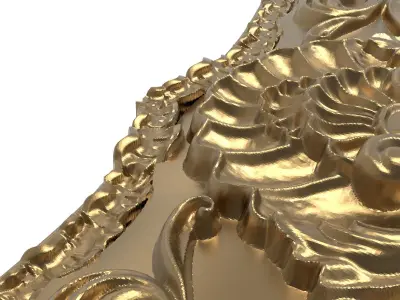 Carved Picture Frame 3D model 34