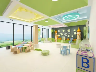 Kindergarten Playground 3D model