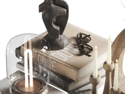 Decorative set 02 3D model