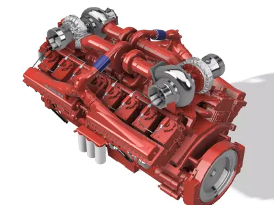 QSK50 C2500 CUMMINS ENGINE 3D print model