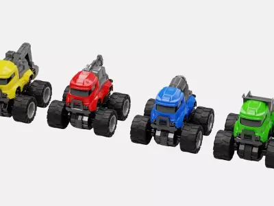 Toy Vehicles Pack 3D model