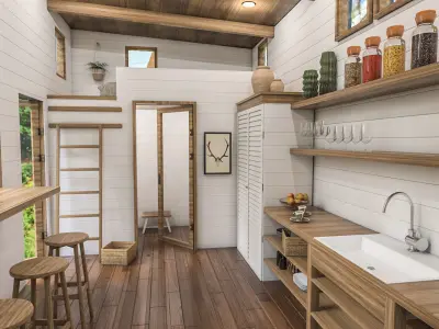 Tiny House 3D model 3D model