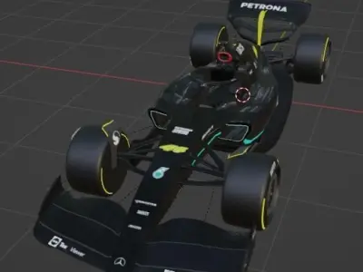 Mercedes F1 W14 3D model