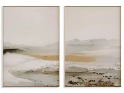 Abstract Painting Frame set 3D model 317