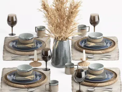 tableware set12 3D model