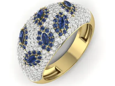 Women ring 3dm Render details 3D print model