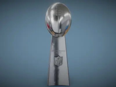 NFL Super Bowl Vince Lombardi Trophy 3D model