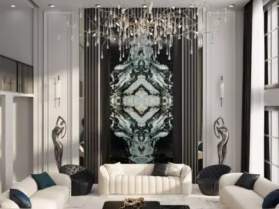 Luxury Livingroom 3D model purchase