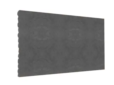 Grey Limestone Wall Panel 3D model