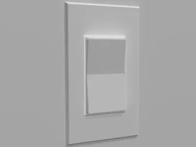 Single Light Switch Low-poly 3D model