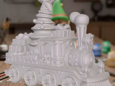Christmas Creations - The Magic Locomotive 3D print model