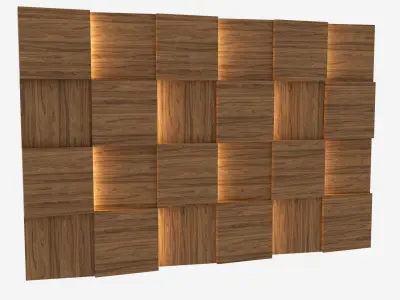 Decorative Wall Panel 01 Low-poly 3D model