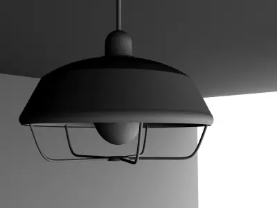 HANGING BULB Low-poly 3D model
