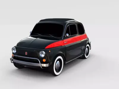 Fiat Nuova Sport 500 1958 rev 3D model