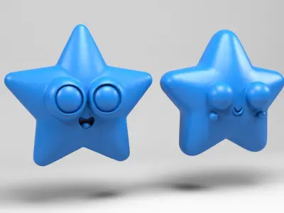 Funny stars 3D print model